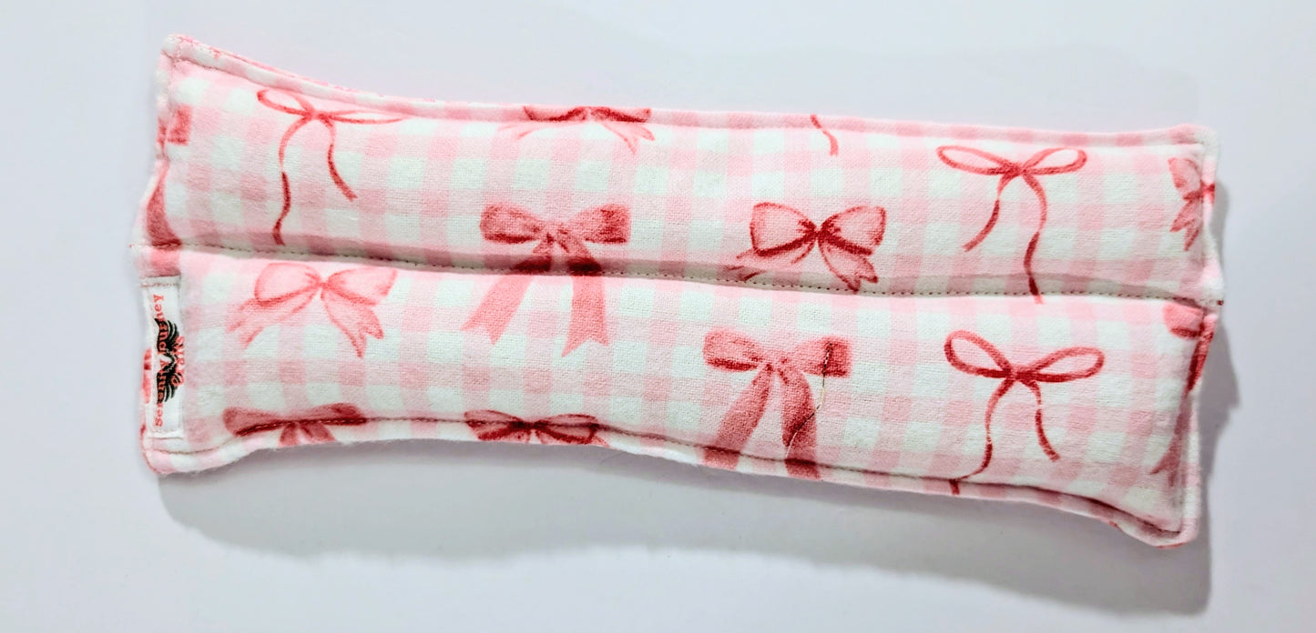 Rice flax seed therapeutic  heating/cooling neck wrap, rice bag, Bows