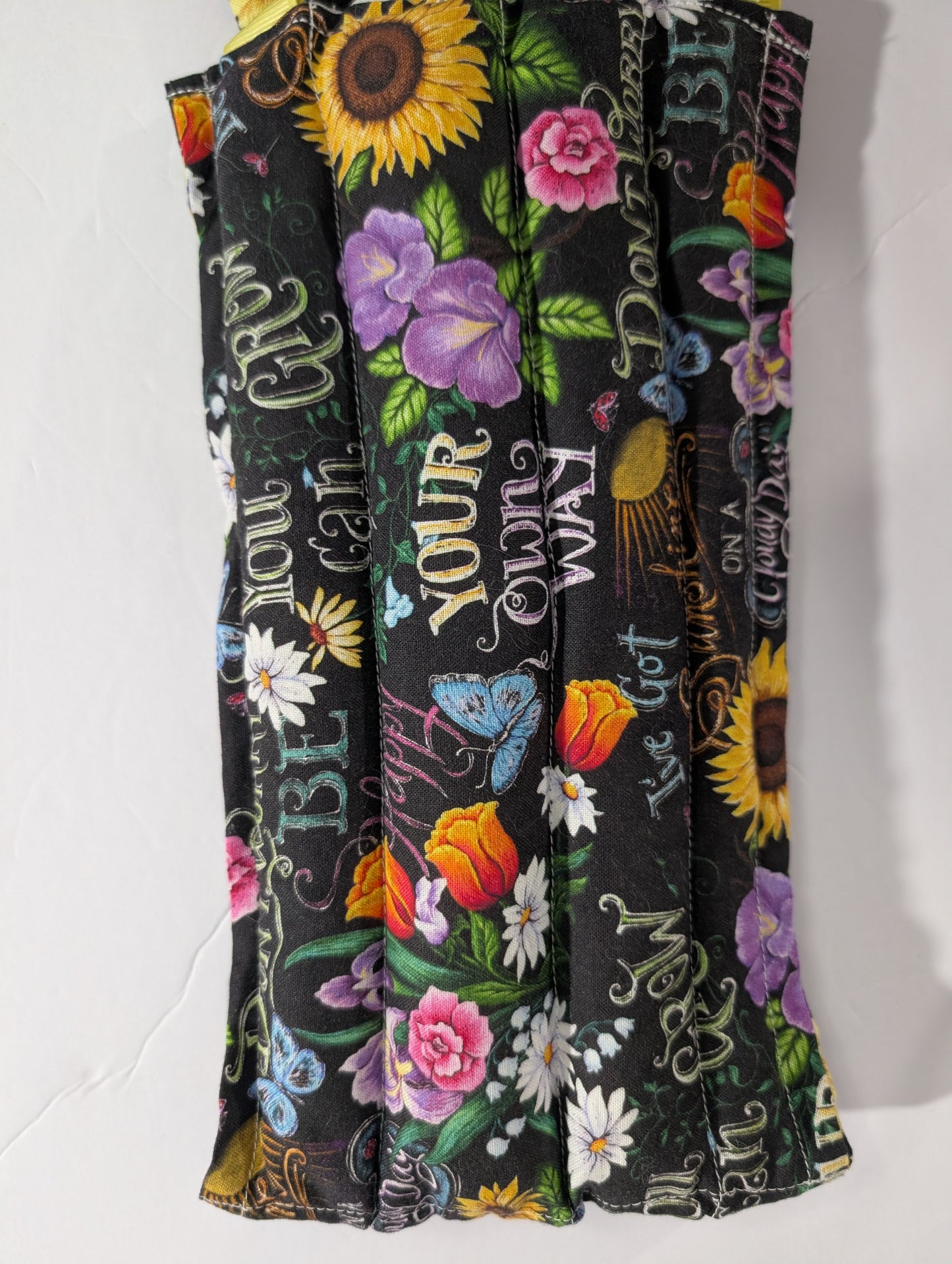 Rice flax seed therapeutic  heating/cooling neck wrap, rice bag, Flowers, RTS