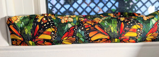 Door Draft Stopper, Cedar Filled, Draft Stopper, Window Draft Stopper, Butterfly, Butterflies