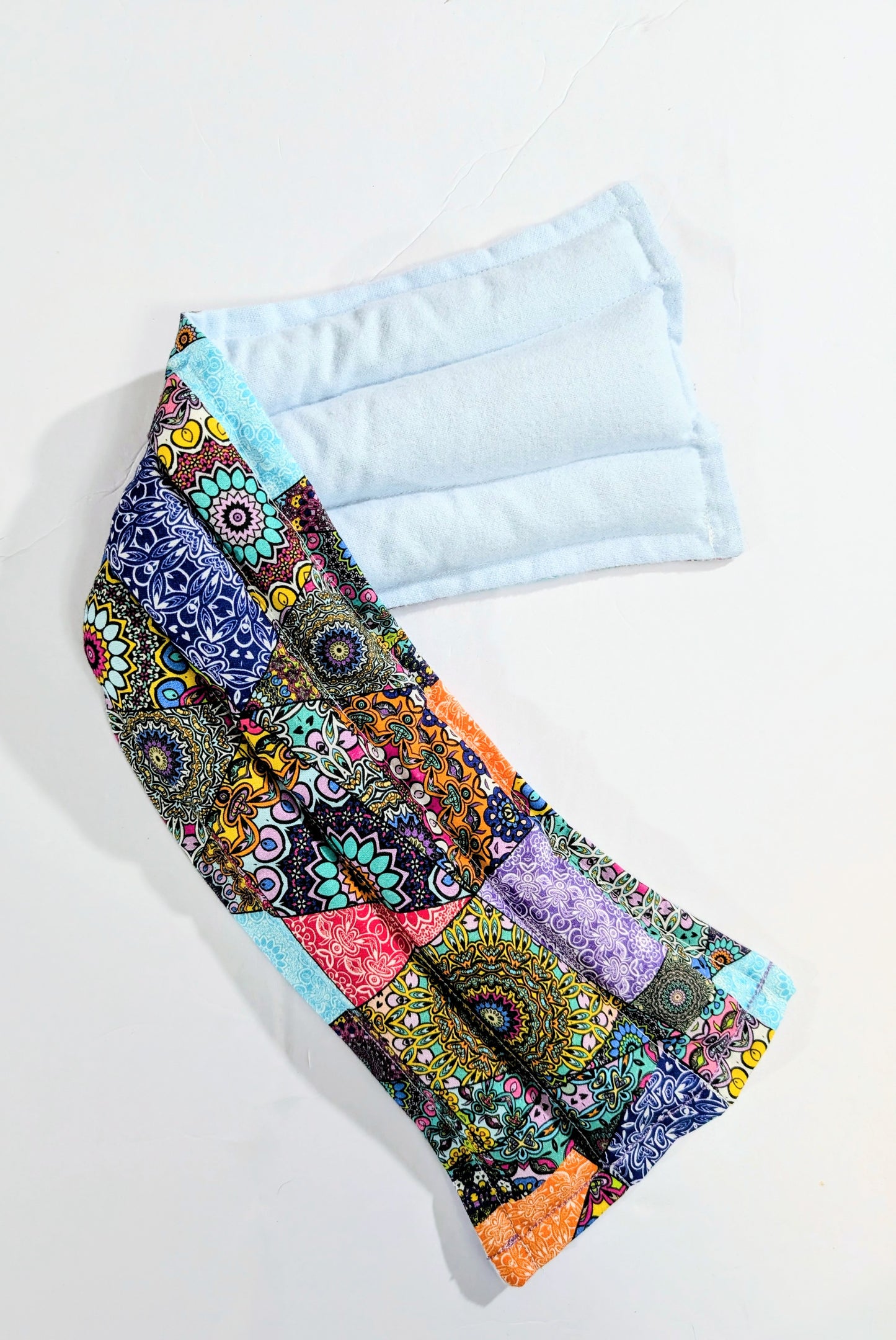 Rice flax seed therapeutic  heating/cooling neck wrap, rice bag, Bohemian