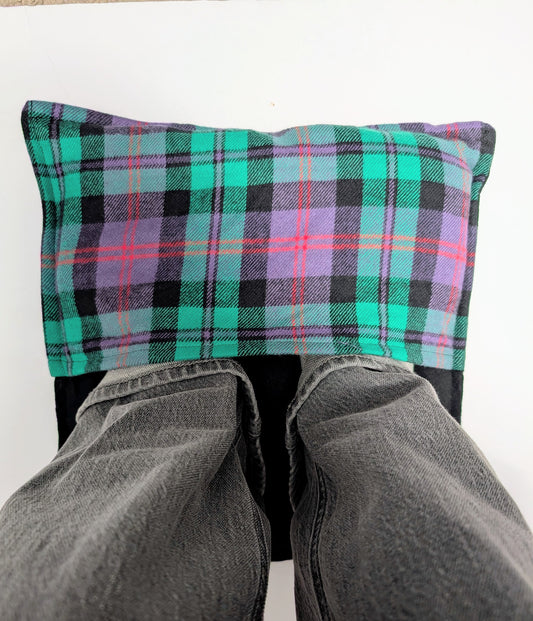 Rice Therapeutic Heating/cooling Foot Warmer, rice bag, heat pad, Plaid