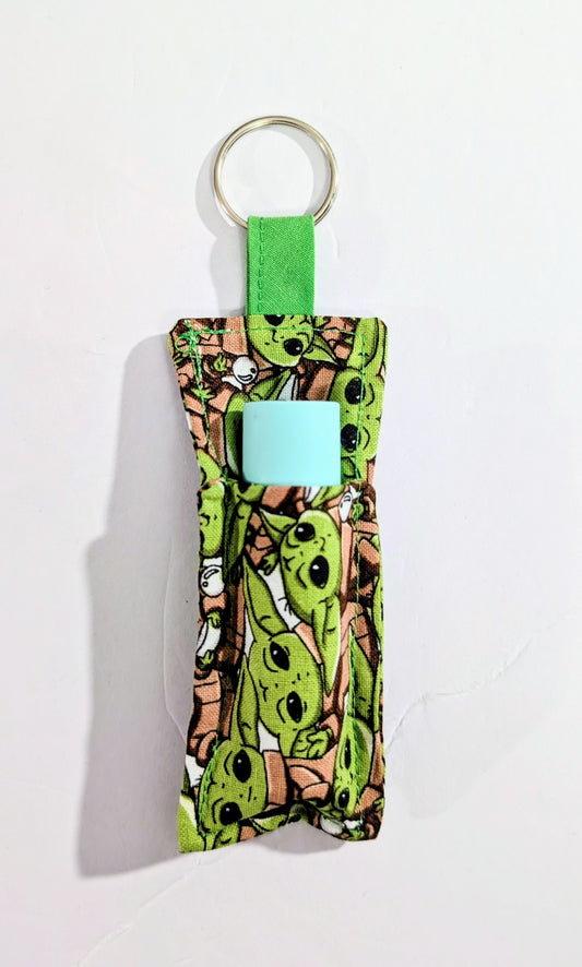 Chapstick Holder, Keychain Lipstick Holder, Lighter Holder, Keychain, Grogu