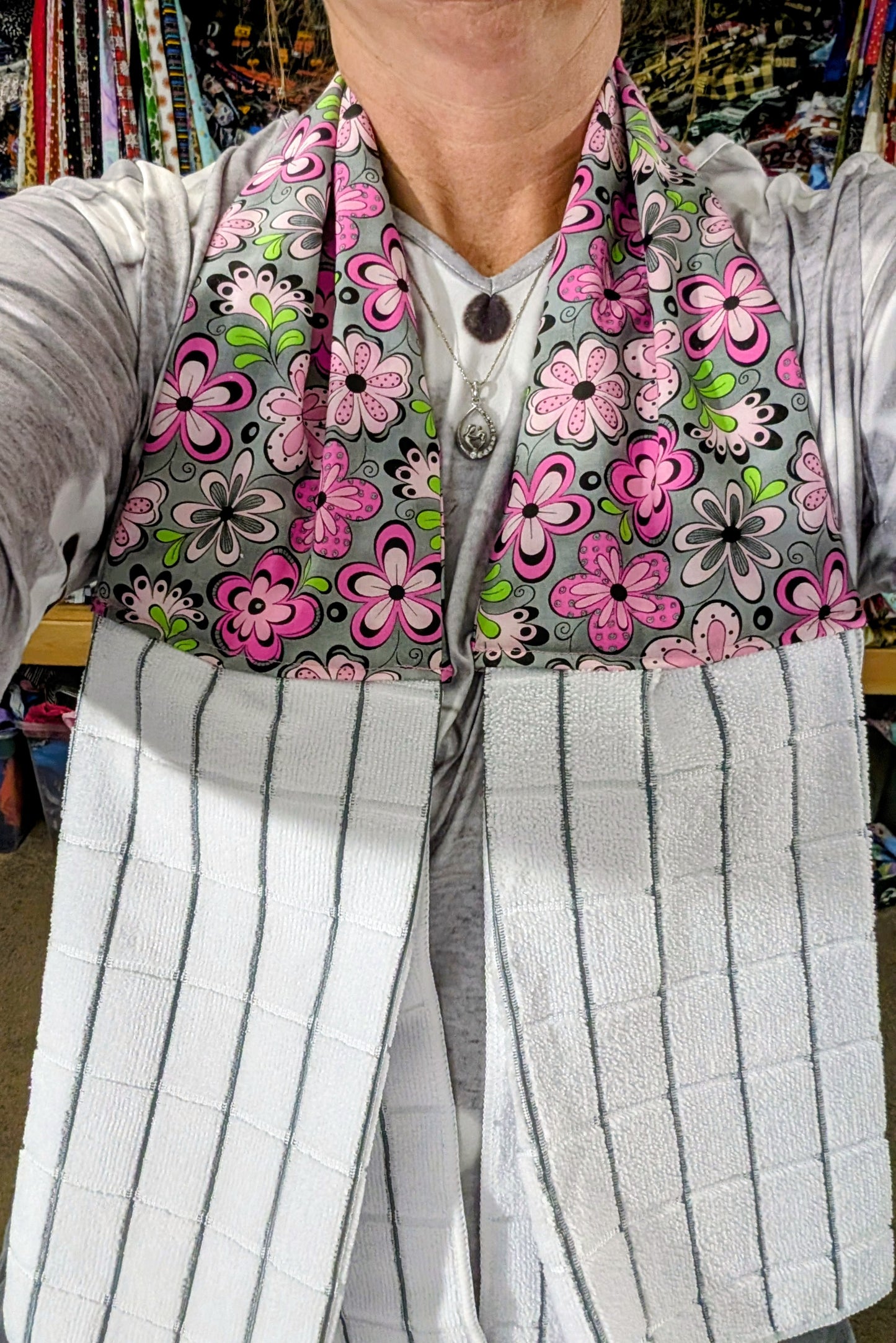Flowers, Apron, Kitchen Towel, Towel Apron