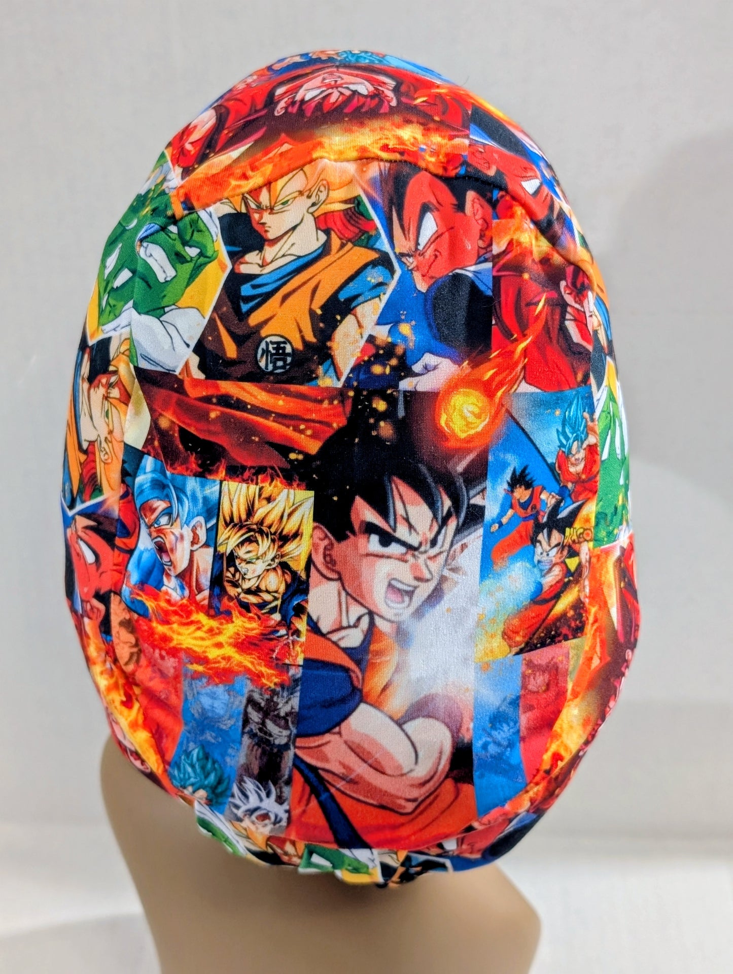 Scrub Cap, Surgical Hat, Euro Style Scrub Cap, Chemo Hat, Stretchy, Anime , Dragon
