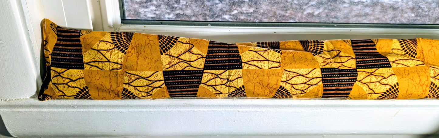 Door Draft Stopper, Cedar Filled, Draft Stopper, Window Draft Stopper, Geometric